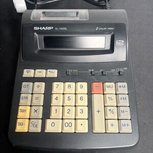 Sharp EL-1192BL Scientific Calculator 2 Color Printing 12 Digit Adding Machine